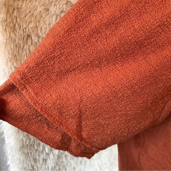 MADEWELL top textured cotton short sleeve shirt. Size small. - Picture 4 of 7